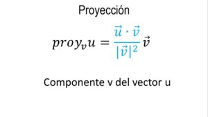 Proyección de un Vector sobre otro