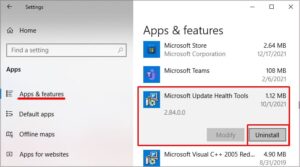 ¿Qué es Microsoft Update Health Tools?