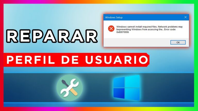 Reparar Perfil de Usuario de Windows 10